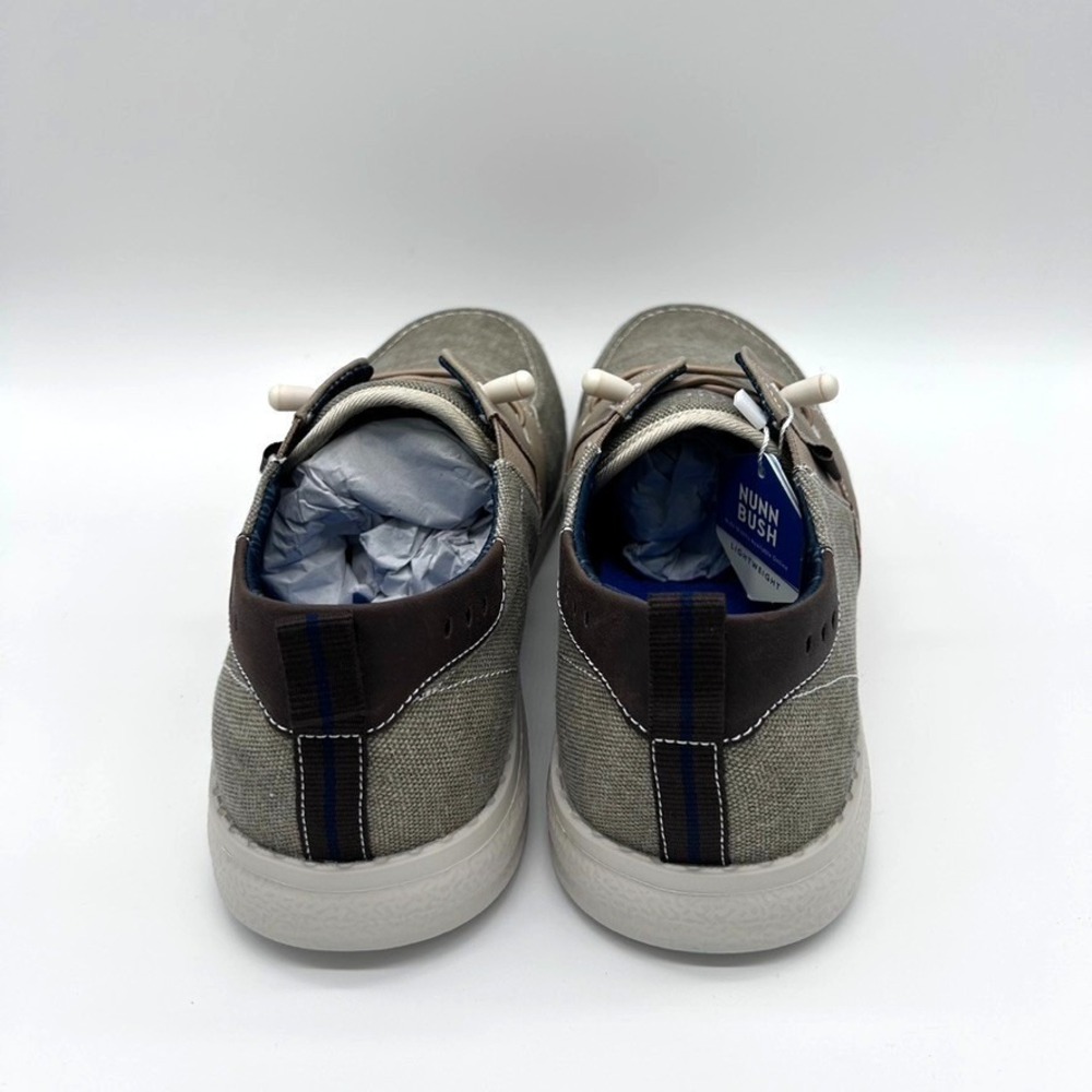 Nunn Bush Brewski Men's Size 10.5M Stone/Pierre Moc Toe Slip-On Shoes -Open Box - Picture 5 of 12
